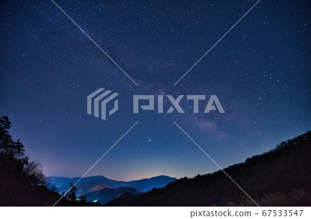 Takeda Castle Ruins and Milky Way Takeda Castle Ruins and Milky Way 67533547