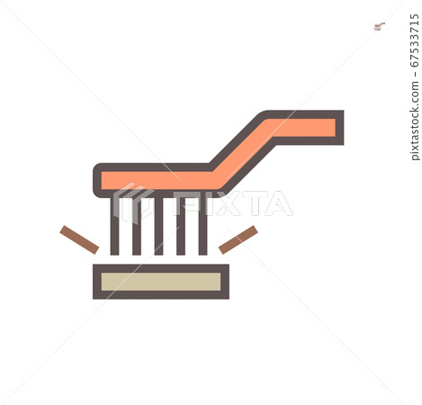 Welding work and steel brush cleaning work vector 67533715