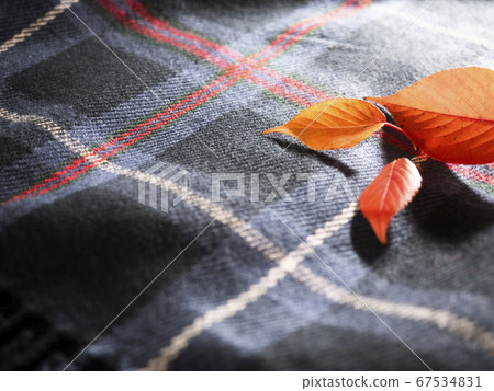 Tartan check blanket Sakura leaf Tartan check blanket Sakura leaf 67534831