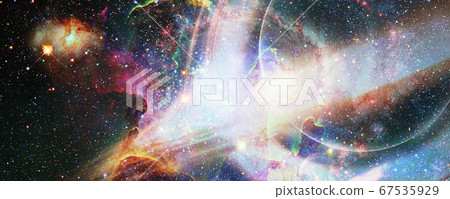 Gargantua galaxy design, Black hole. Elements of this image furnished by NASA. 67535929