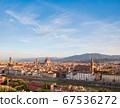 Beautiful Florence cityscape at early morning, sunrise time., Italy. 67536272