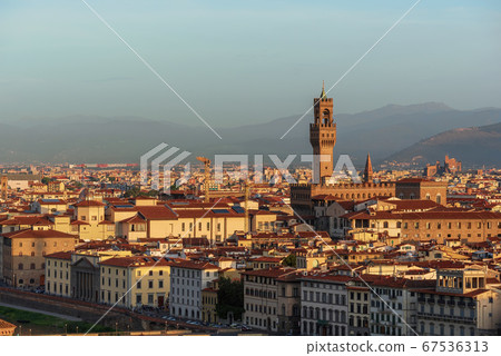 Beautiful view of Florence Skyline at Sunset. Italy Beautiful view of Florence Skyline at Sunset. Italy 67536313