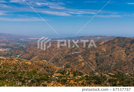 beautiful view of the mountains in the region of 67537787