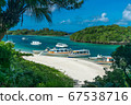 Boats in Kabira Bay, Ishigaki, Okinawa, Japan 67538716