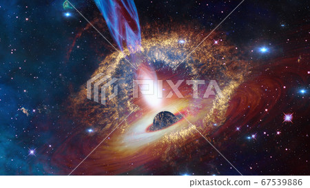Bright quasar in deep space. Elements of this Bright quasar in deep space. Elements of this 67539886