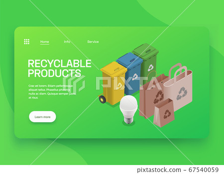 Eco Recycling Landing Page 67540059