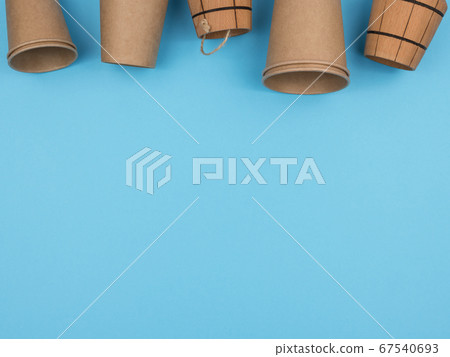 Kitchen accessories from ecological materials on a 67540693