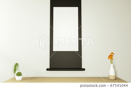 Cabinet modern empty room,minimal design japanese 67541044