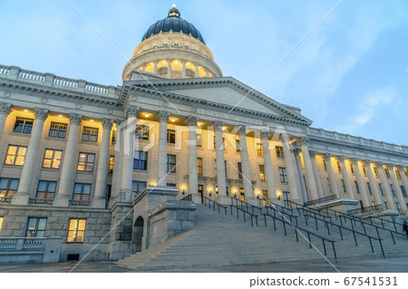 Grand Utah State Capital Building against blue sky 67541531