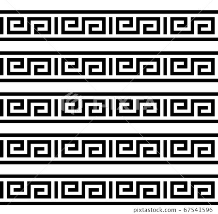 Greek key. Typical egyptian, assyrian and greek motives texture. Vector and illustration. Greek key. Typical egyptian, assyrian and greek motives texture. Vector and illustration. 67541596