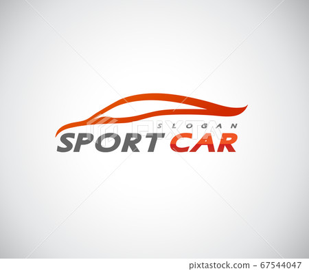 Sports Car Logo company, abstract car design Sports Car Logo company, abstract car design 67544047
