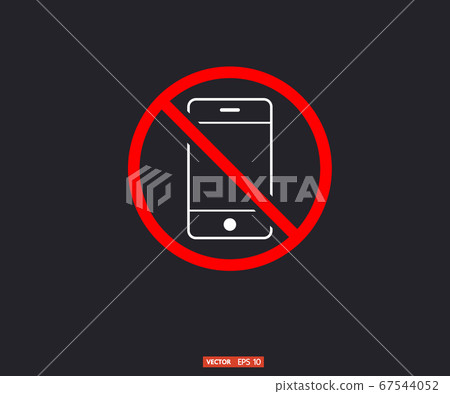 No cell phone, Mobile Phone prohibited, phone logo No cell phone, Mobile Phone prohibited, phone logo 67544052