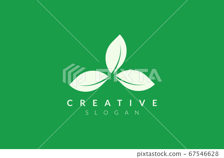 Vector design leaf various abstract shape. - Stock Illustration ...