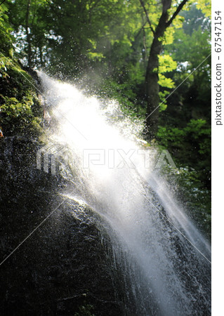 Towada City, Aomori Prefecture, Oirase Gorge, Kumoi no Taki, Cool Water Splashes 67547154