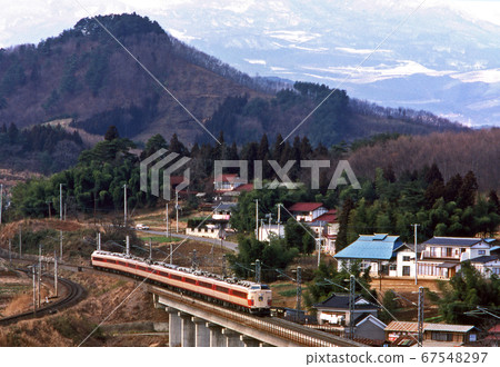 Railway JNR: Limited Express "Hibari 12" Series 485 67548297