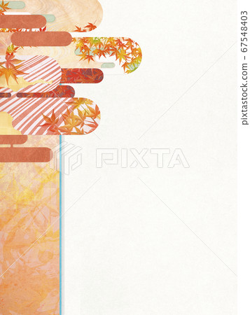 Background Illustration Featuring the Texture of Japanese Paper-Autumn, Autumn Season 67548403