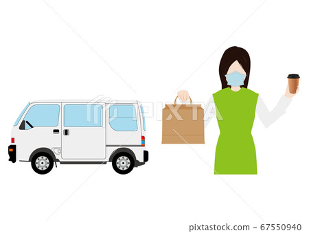 Takeaway and car Takeaway and car 67550940