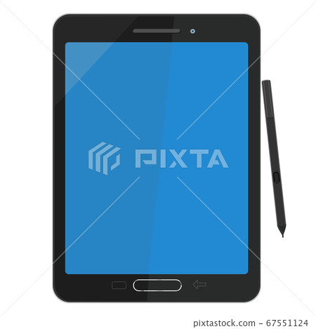Tablet with Pen stylus with blank screen for mock Tablet with Pen stylus with blank screen for mock 67551124