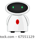 White AI simple Robot Character for futuristic 67551129