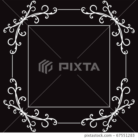 Vintage page decoration, borders. Wicker lines and old decor elements. Luxury vignette for greeting cards, wedding album or restaurant menu. 67551283