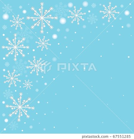 Winter celebration blue background with white snowflakes and blur dots. Jpeg illustration for holiday, can be used as poster, banner or cover of greeting card. Winter celebration blue background with white snowflakes and blur dots. Jpeg illustration for holiday, can be used as poster, banner or cover of greeting card. 67551285