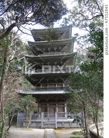 藤澤市龍古寺的五層寶塔 67552845