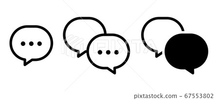 Set of communication icons / conversation / business / speech bubble 67553802