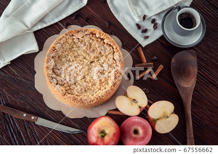 Homemade delicious apple pie with different Homemade delicious apple pie with different 67556662