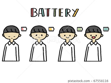 用電池成像身體健康的人的插圖 67558116