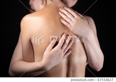Photo of hugging two nude lesbian women 67558627