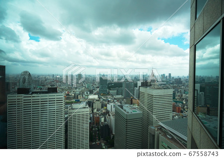 從新宿區政府看到的東京城市景觀 67558743