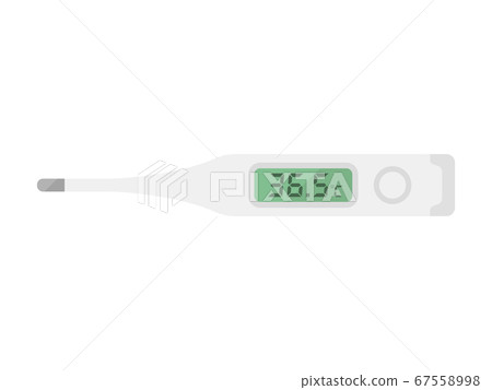 Thermometer with high temp stock vector. Illustration of measuring - 6751300