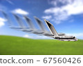 Laptop flying 67560426