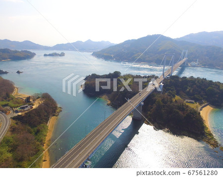 博多·大島大橋（Setonai Shimanami Kaido） - 無人機航空照片（愛媛縣今治市博多町） 67561280