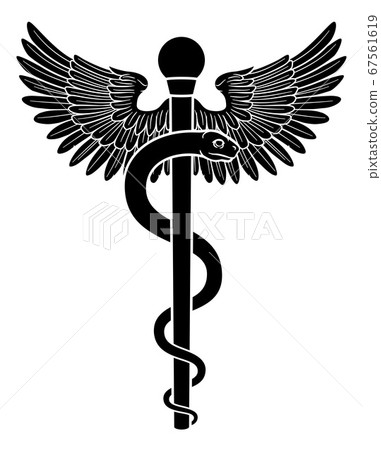 Rod of Asclepius Aesculapius Medical Symbol - Stock Illustration ...