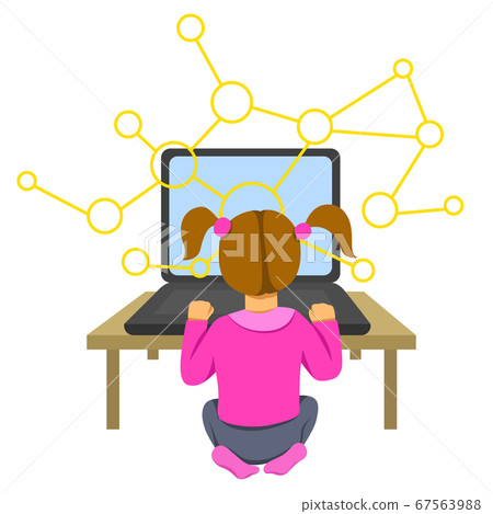 A vector image of boys coding-插圖素材 [67563988] - PIXTA圖庫
