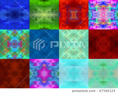 12 types of fractal pattern materials 12 types of fractal pattern materials 67566124