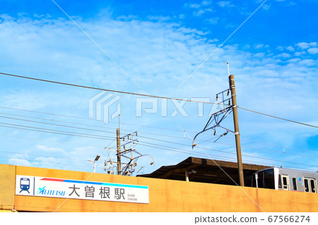 名古屋市臭氧站出發的名鐵列車的風景 67566274