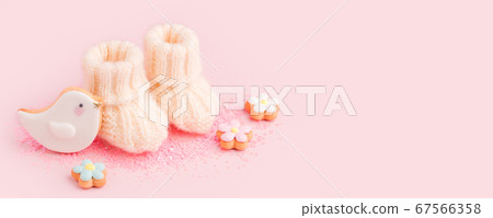 Baby shoes booties socks, baby shower decoration - Baby shoes booties socks, baby shower decoration - 67566358