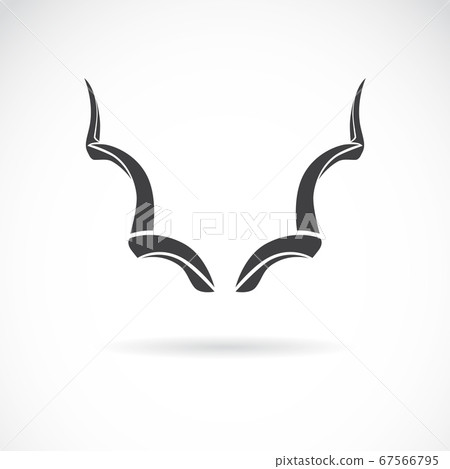 Vector image of an horns on a white background, Vector image of an horns on a white background, 67566795