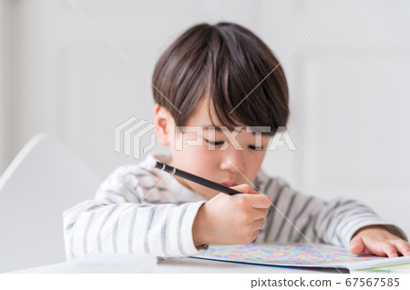 Studying, boy Studying, boy 67567585