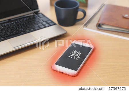 Image of smartphone being hot Image of smartphone being hot 67567673