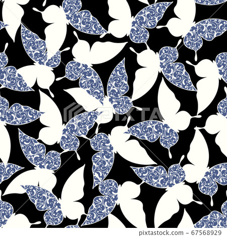 蝴蝶形裝飾圖案 67568929