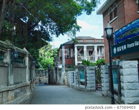 Western-style house on Gulangyu Island, a world heritage site in Xiamen, Fujian 67569403
