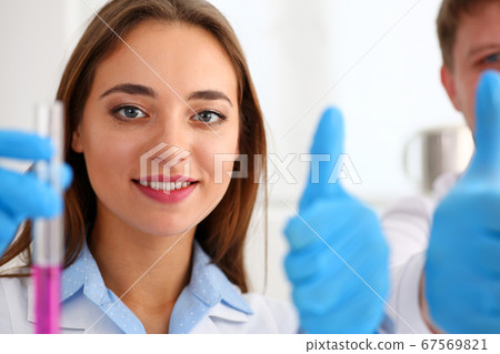Smiling beautiful technician woman portrait 67569821
