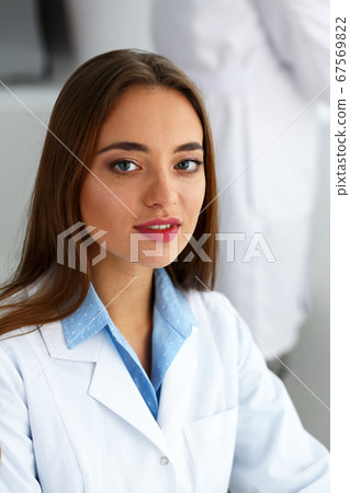 Smiling beautiful technician woman portrait 67569822