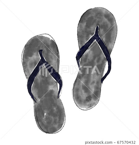 Simple beach sandals black 67570432