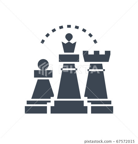Strategy Vector Glyph Icon 67572015