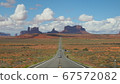Monument Valley seen from the shooting site of Forest Gump 67572082
