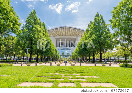Saitama Stadium 2002 and the fresh green of the park early summer Saitama Stadium 2002 and the fresh green of the park early summer 67572637